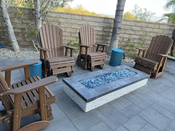 Adirondack Recycled Plastic Outdoor Patio Lounge Set