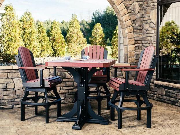 Adirondack Recycled Plastic Patio Dining Set