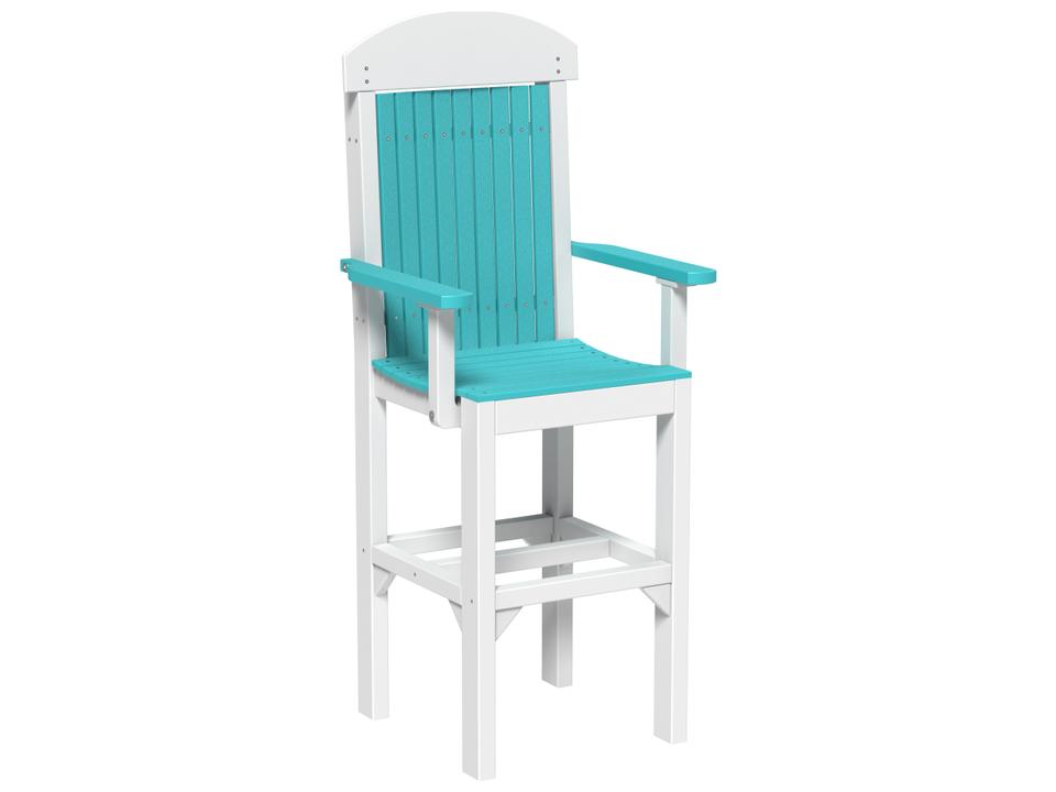 Classic Recycled HDPE Bar Height Arm Chair