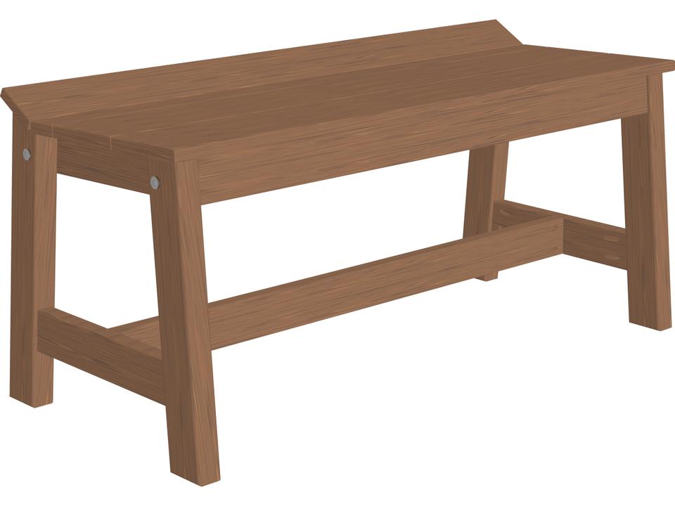 Recycled Plastic Cafe Dining Outdoor Bench