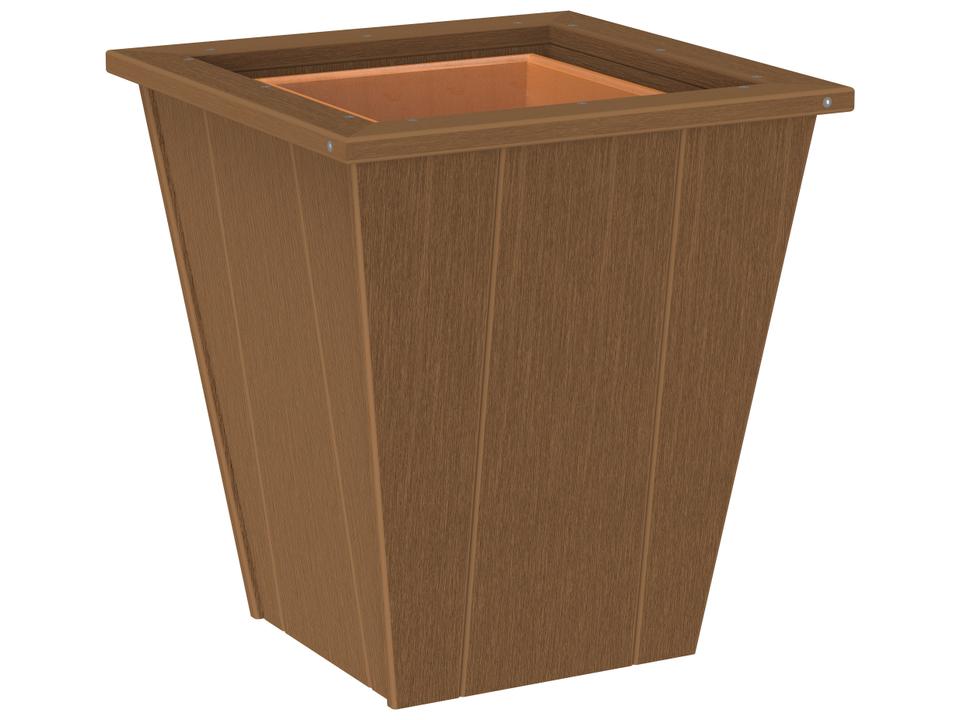 Recycled Plastic Elite 18" Square Planter