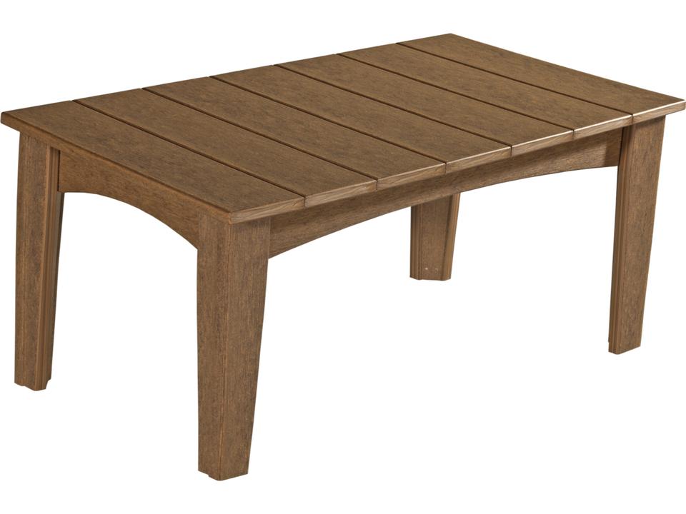 Island Rectangular Recycled Plastic Coffee Table