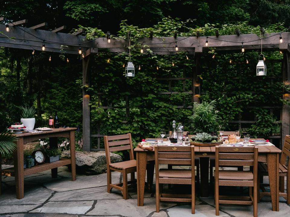 Recycled Plastic Outdoor Dining Set