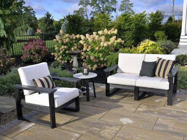 Lanai Recycled Plastic Cushion Outdoor Patio Lounge Set