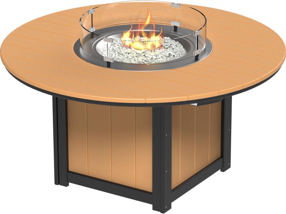 Lumin Round Dining Height Outdoor Fire Pit Table
