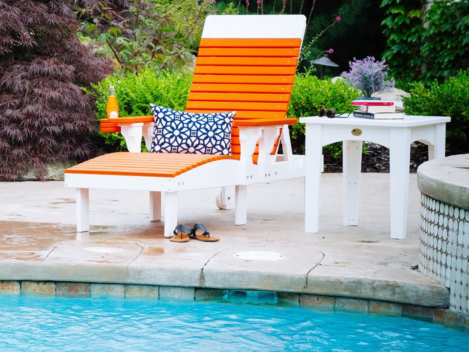 Recycled Plastic Poly Lounge Chair Patio Lounge Set