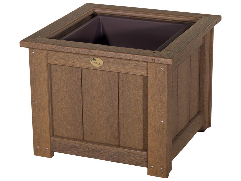 Recycled Plastic 24 Square Planter