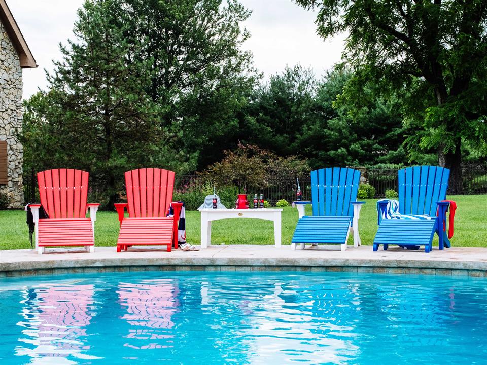 Recycled Plastic Outdoor Patio Lounge Set
