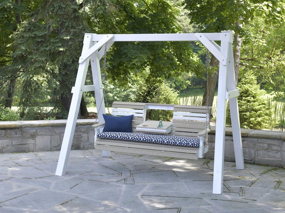 Recycled Plastic Outdoor Patio Swing Set