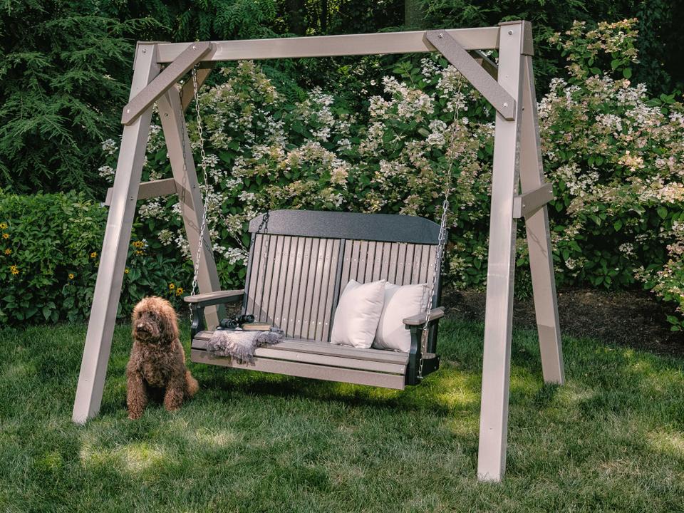 Recycled Plastic Outdoor Swing Set