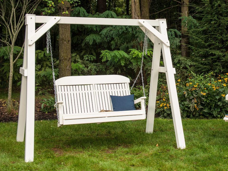 Recycled Plastic Outdoor Patio Swing Set