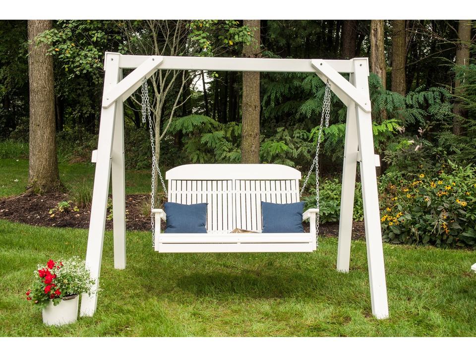 Recycled Plastic Patio Swing Set
