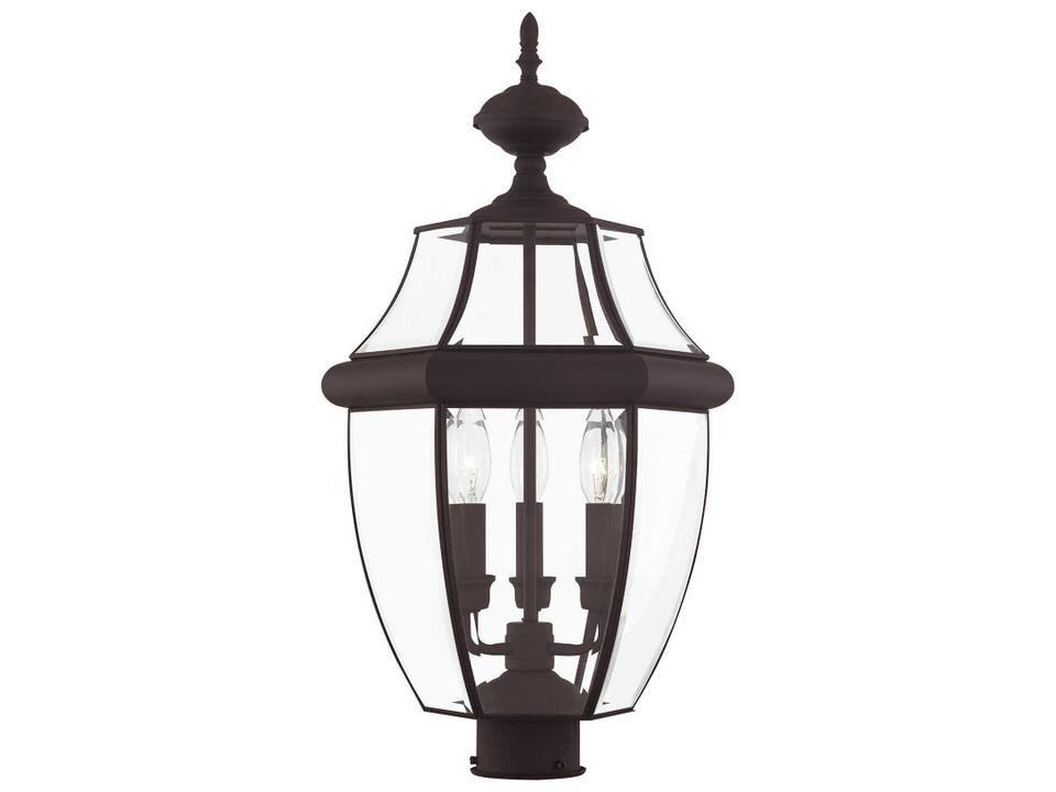 Monterey 3-Light Outdoor Post Light in Bronze