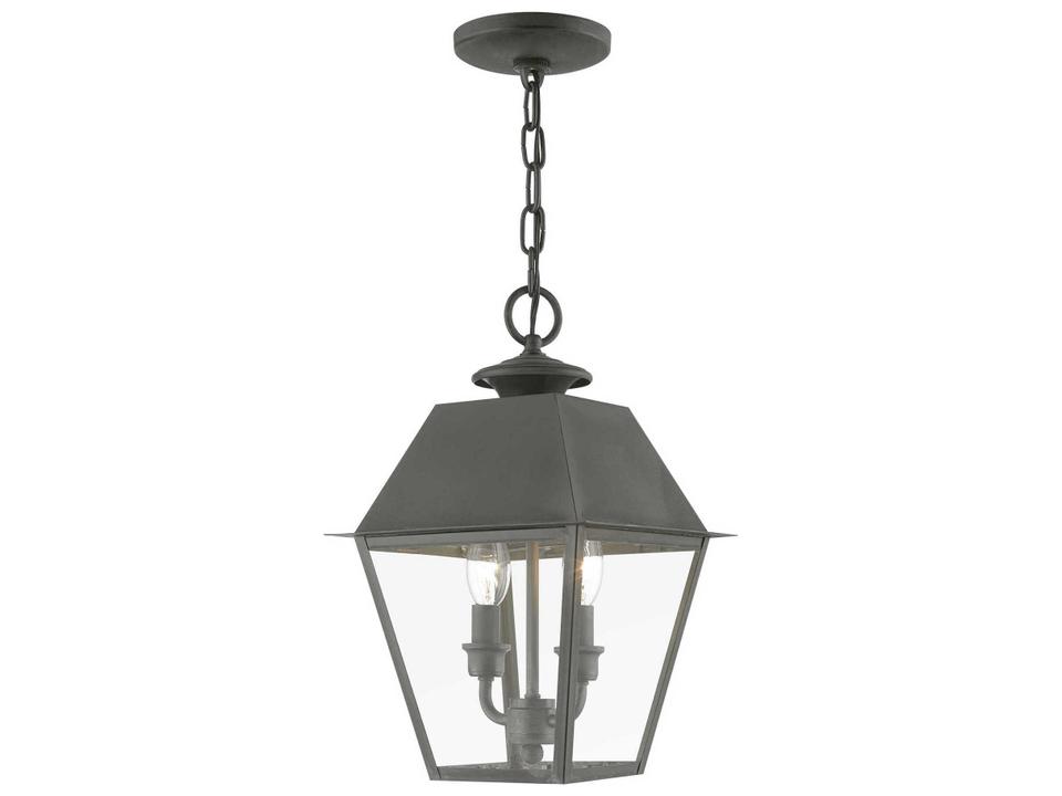 Wentworth 2-Light Outdoor Hanging Lantern in Charcoal