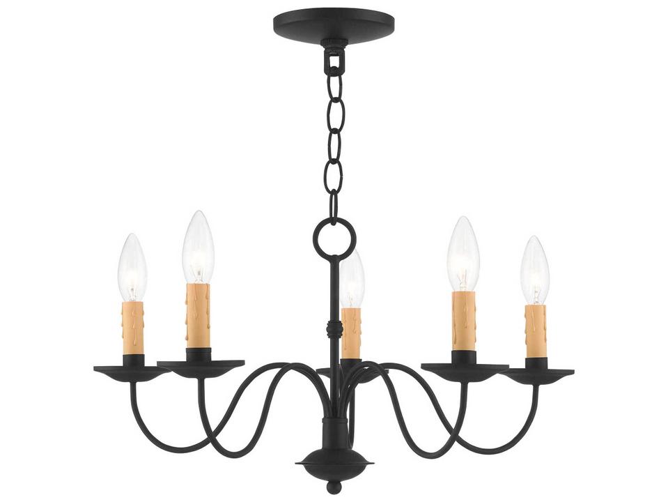 Heritage 5-Light Black Transitional Chandelier