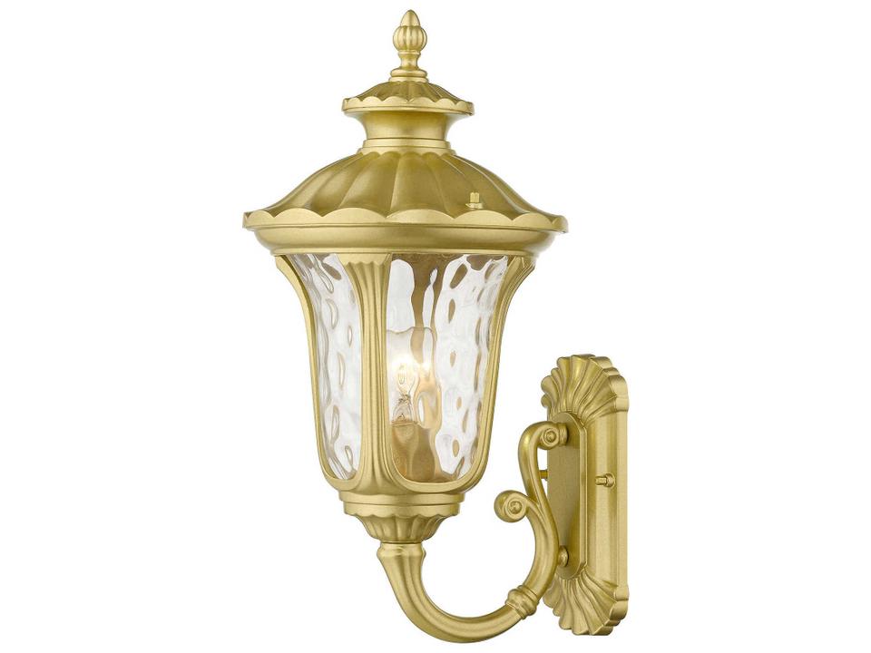 Oxford 1-Light Outdoor Wall Lantern in Soft Gold