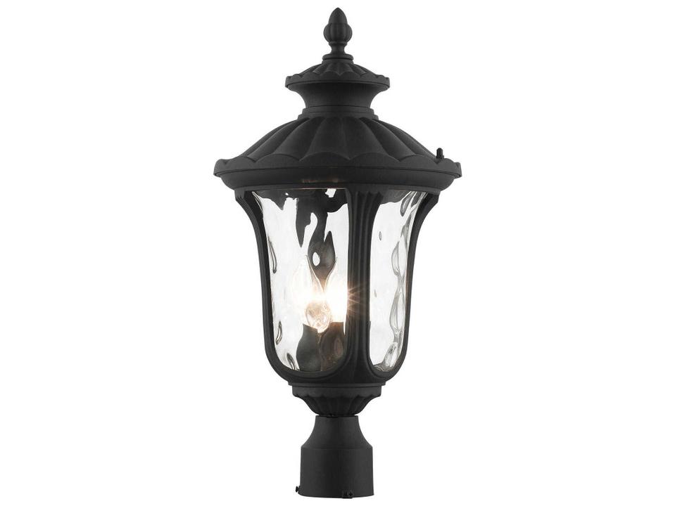 Oxford 3-Light Outdoor Post Light in Textured Black