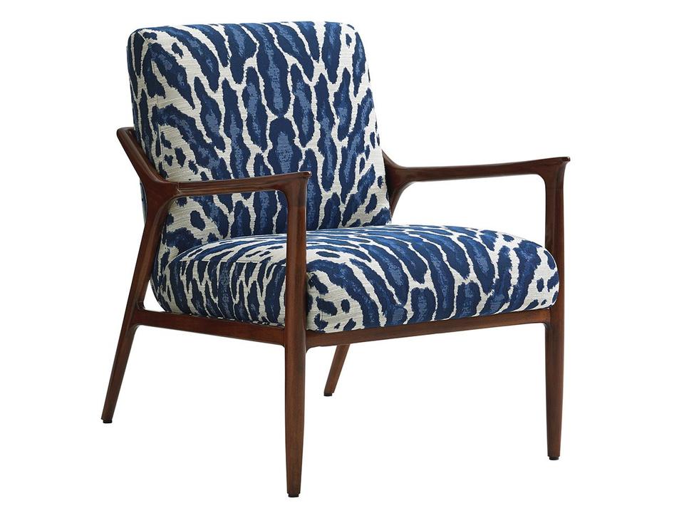 Take Five Fabric Accent Chair with Tight Seat and Track Arms