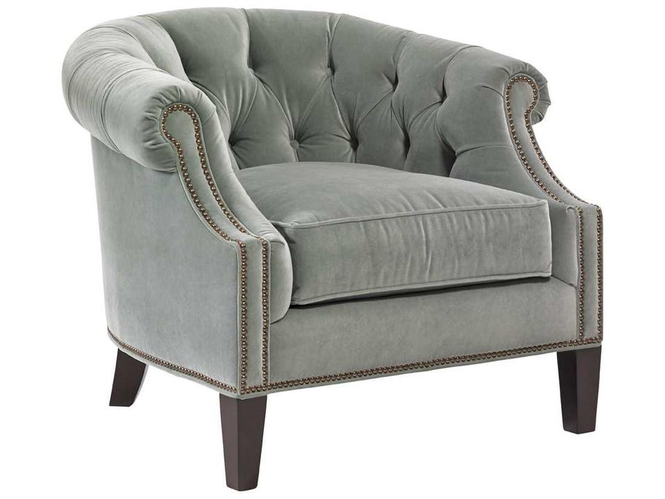 Place Tufted Accent Chair with Nailhead Trim