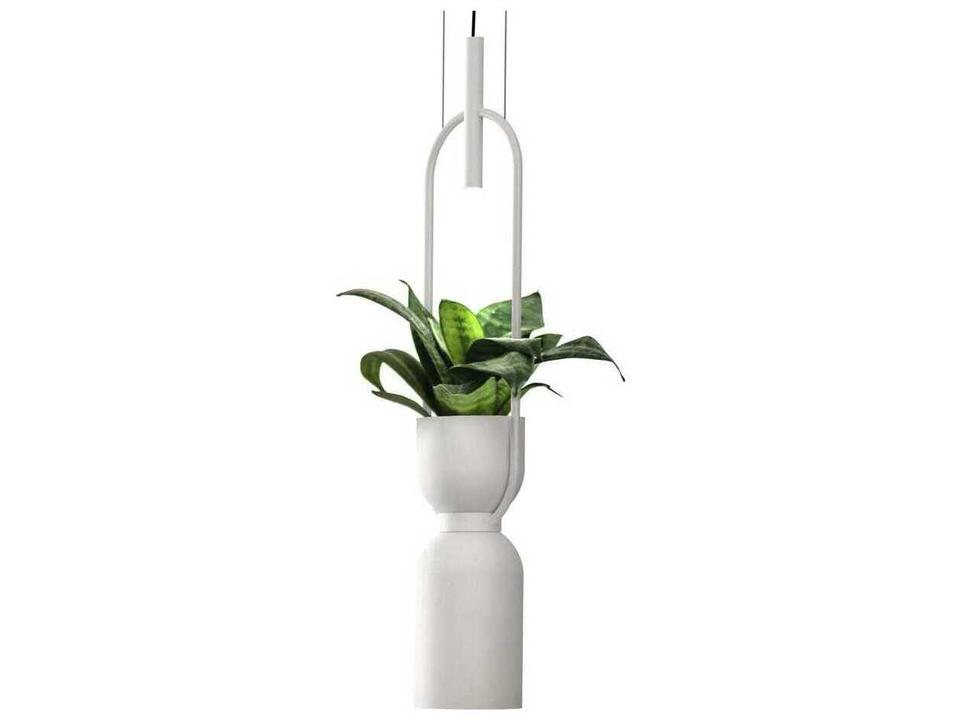 Oxygen 2-Light White Cylinder Mini Pendant