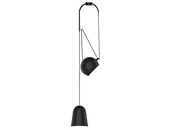 Sirius 2-Light Black Mini Pendant