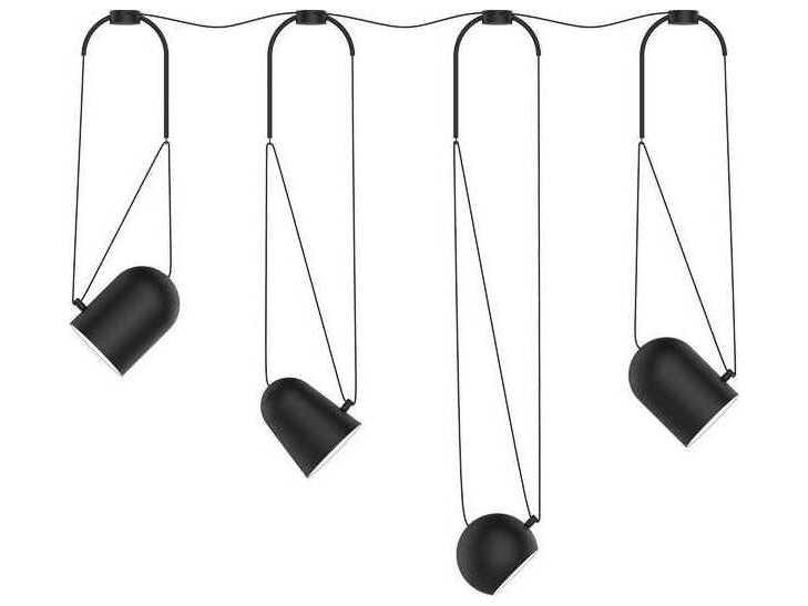 Sirius 4-Light Black Bell Island Pendant