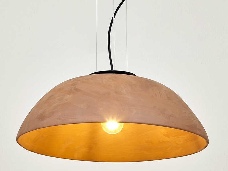 Absis 1-Light Black Brown Dome Pendant