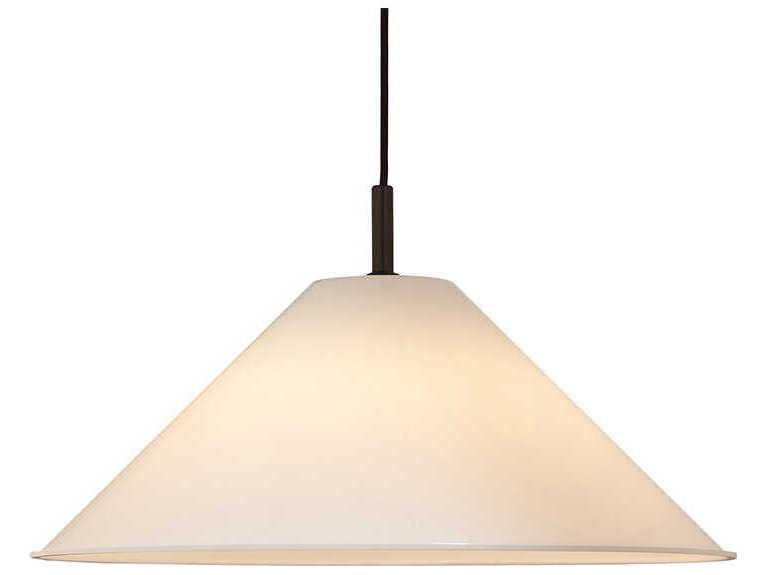 Conica 1-Light Black Off White Pendant