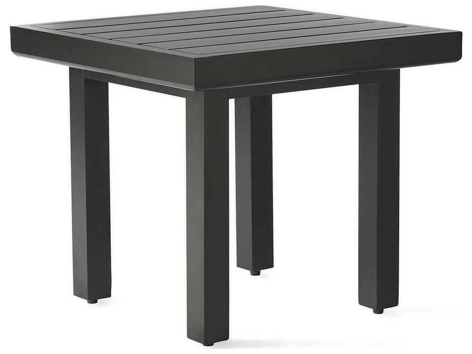 Trinidad 22 Inch Square Slatted Top End Table