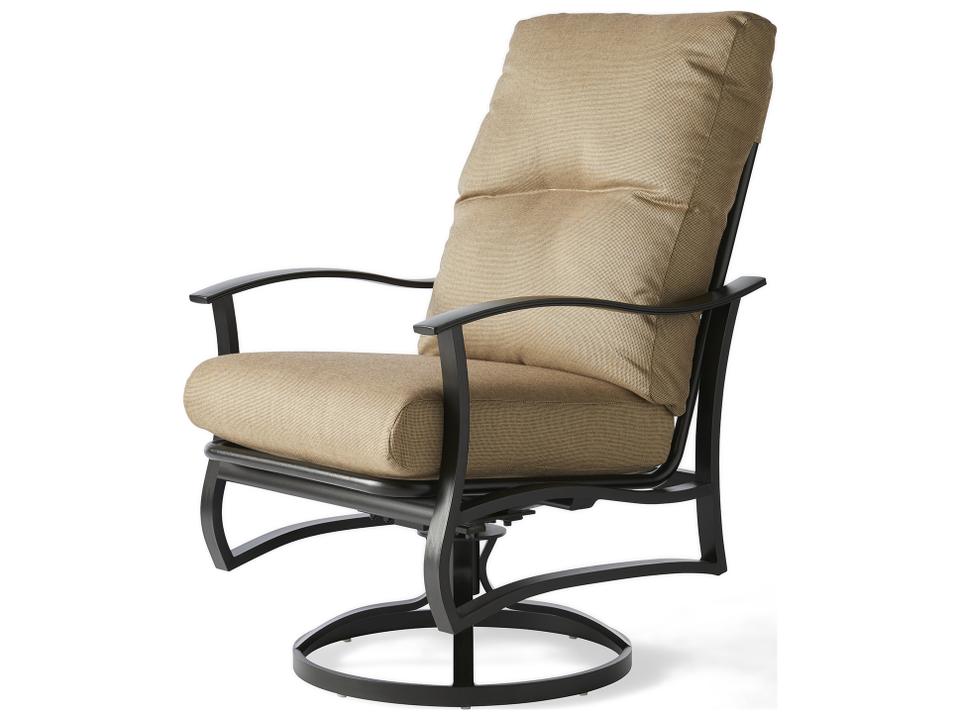 Albany Aluminum Cushion Swivel Rocking Dining Arm Chair
