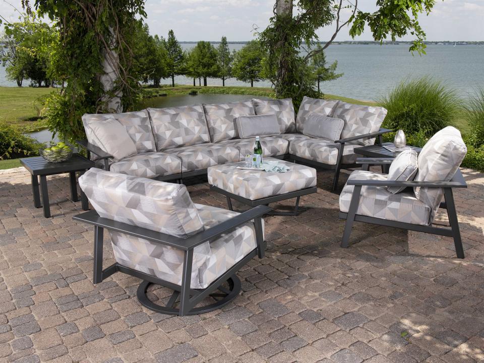Dakoda Cushion Aluminum Outdoor Lounge Set