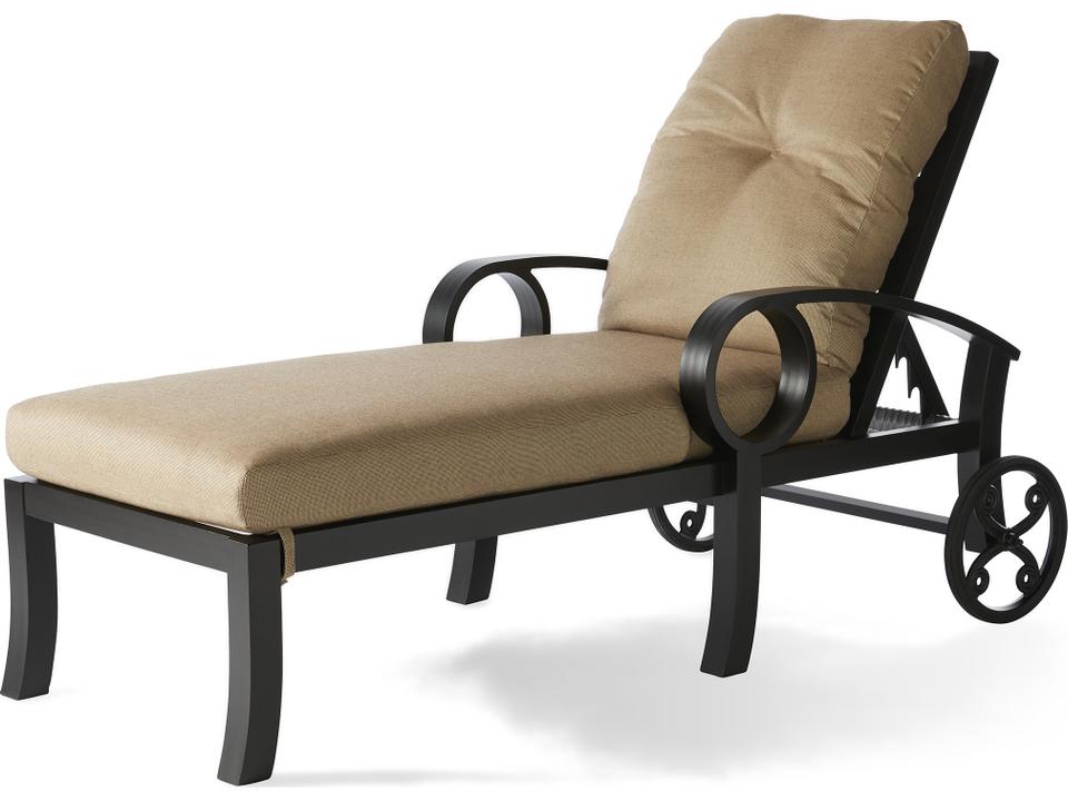 Eclipse Cast Aluminum Cushion Chaise Lounge