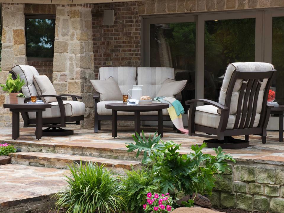 Georgetown Cushion Aluminum Outdoor Patio Lounge Set