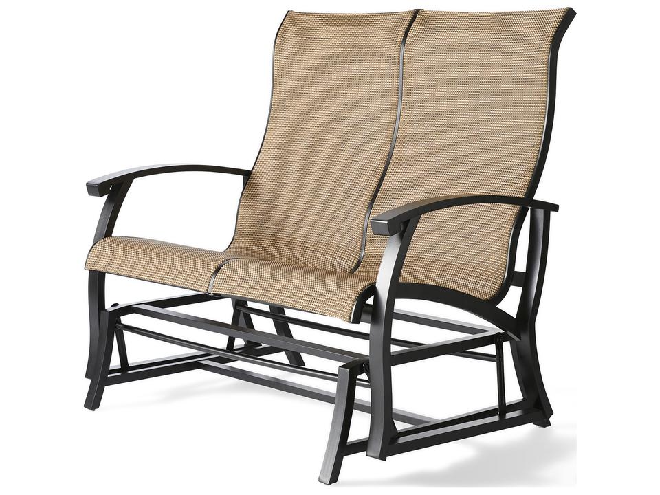 Georgetown Sling Aluminum Loveseat Glider