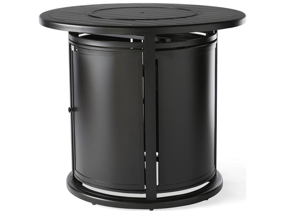 Pasa Robles F-Top Aluminum Round Counter Height Fire Pit Table