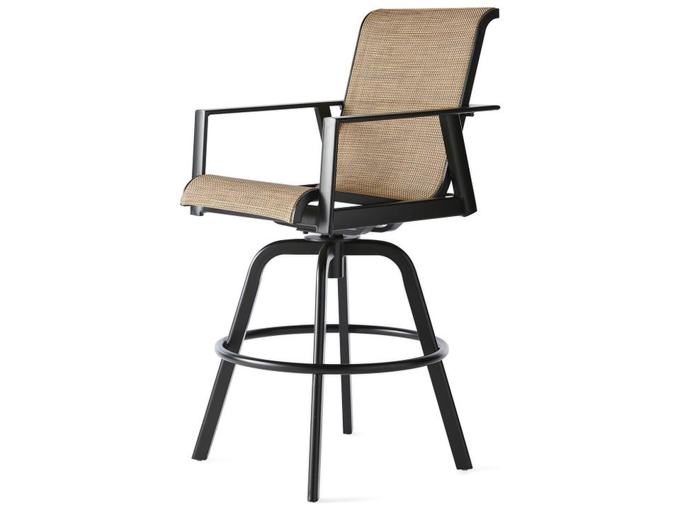 M Series Sling Aluminum Swivel Bar Stool