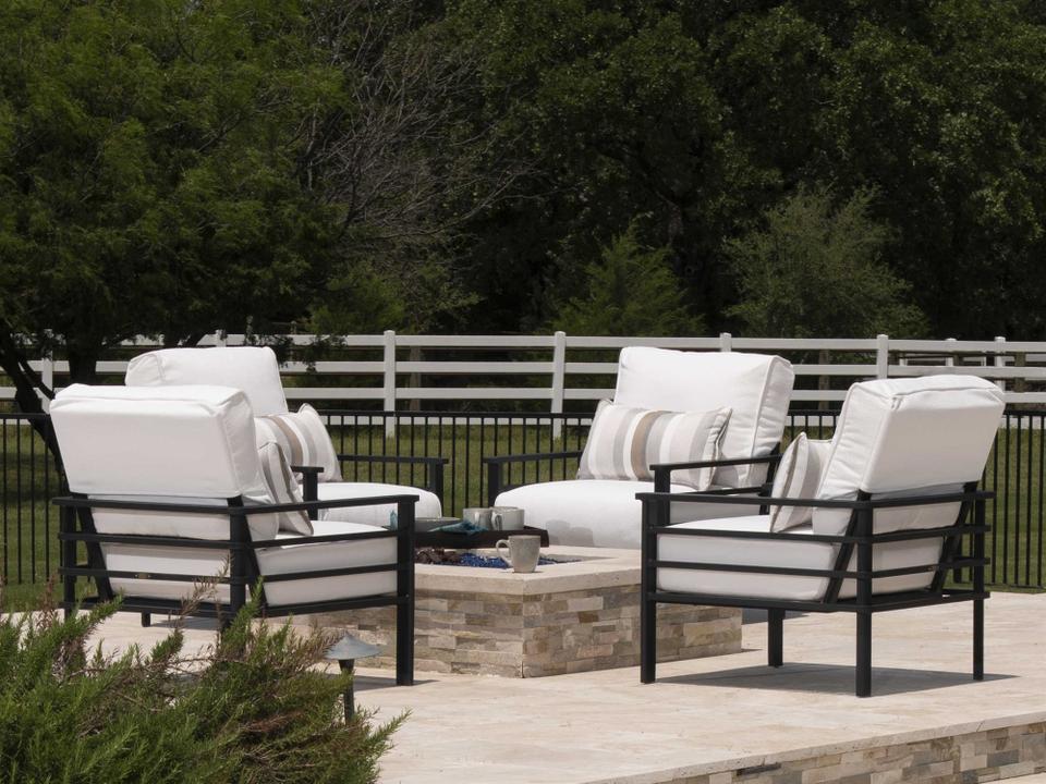 Sarasota Aluminum Cushion Outdoor Lounge Set