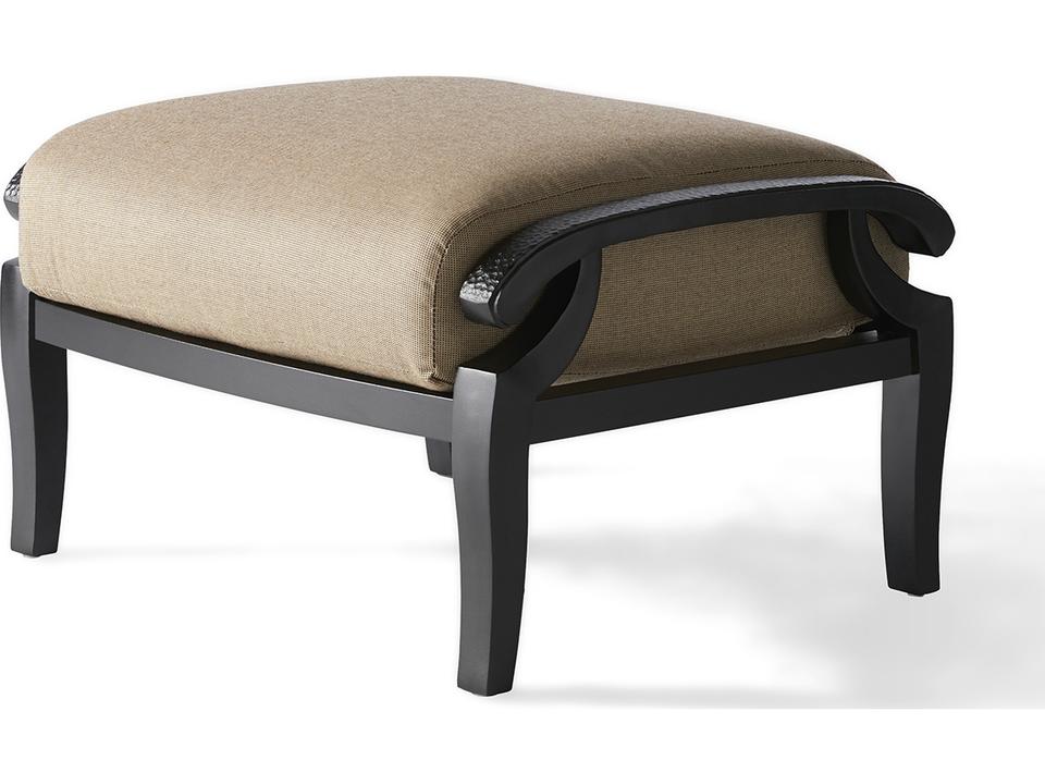 Turin Cushion Cast Aluminum Ottoman