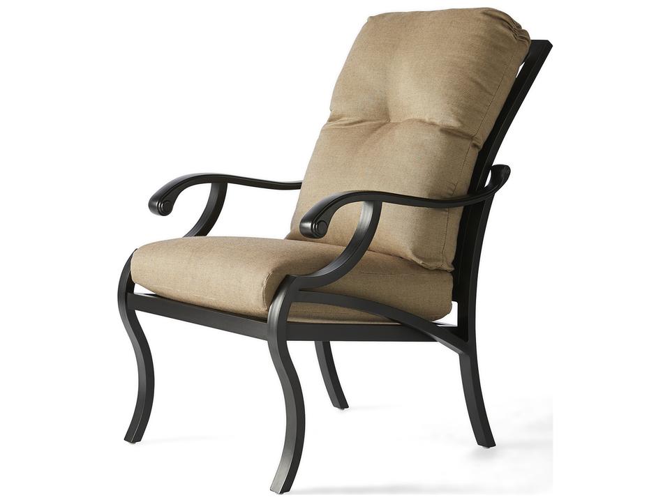 Volare Cushion Cast Aluminum Dining Arm Chair