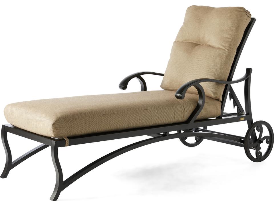 Volare Cushion Cast Aluminum Chaise Lounge