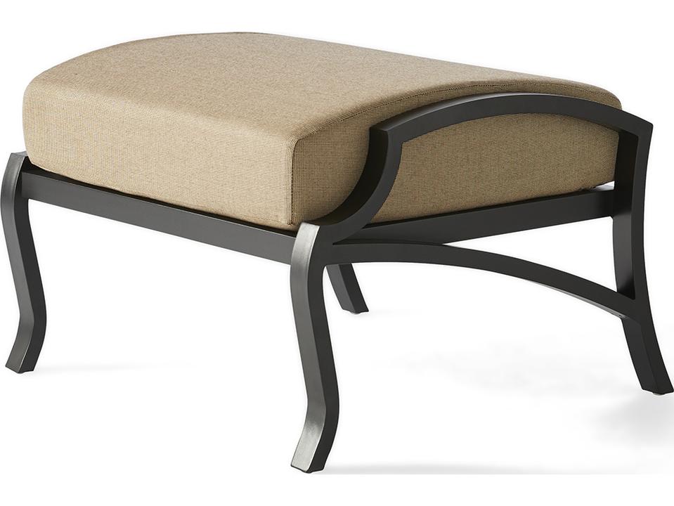 Volare Cushion Cast Aluminum Ottoman