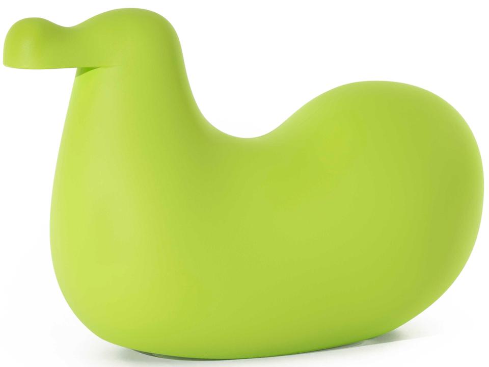 Magis Dodo Polyethylene Rockingbird Chair in Lime Green