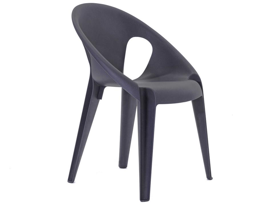 Magis Bell Recycled Polypropylene Lounge Chair in Midnight