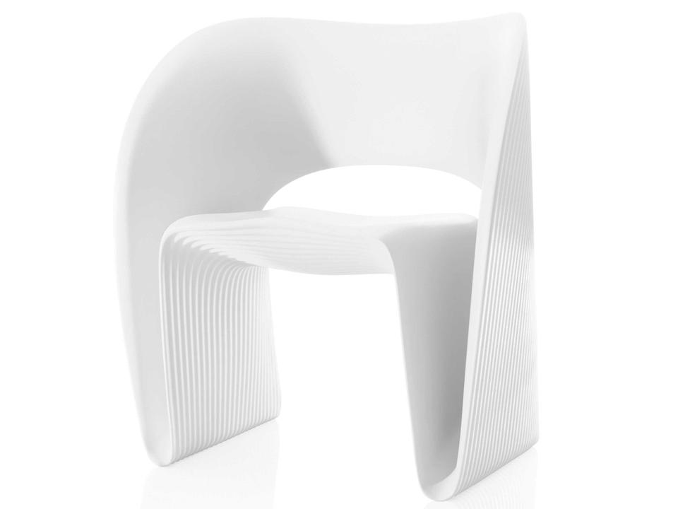 Raviolo Polyethylene Lounge Chair by Ron Arad in White