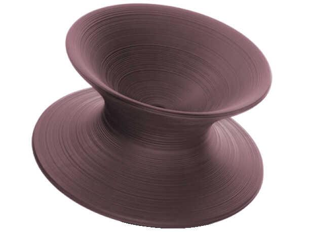 Magis Spun Polyethylene Lounge Chair in Dark Purple