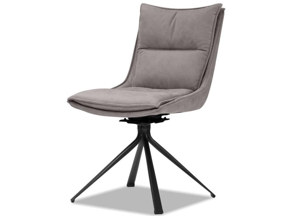Puccini Gray Upholstered Side Dining Chair