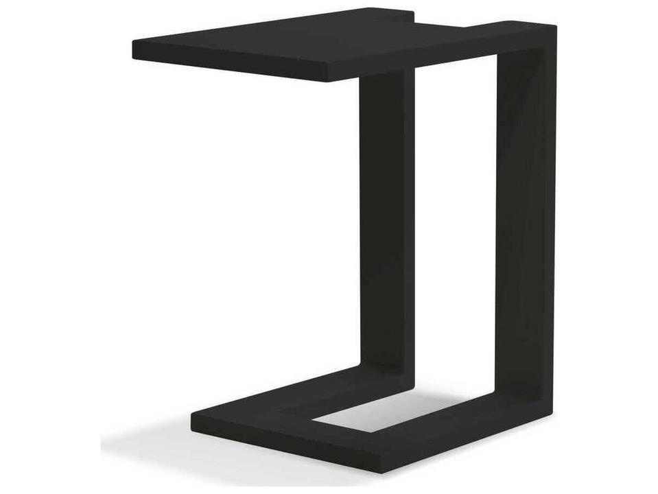 Ambleside Outdoor End Table in Black Aluminum
