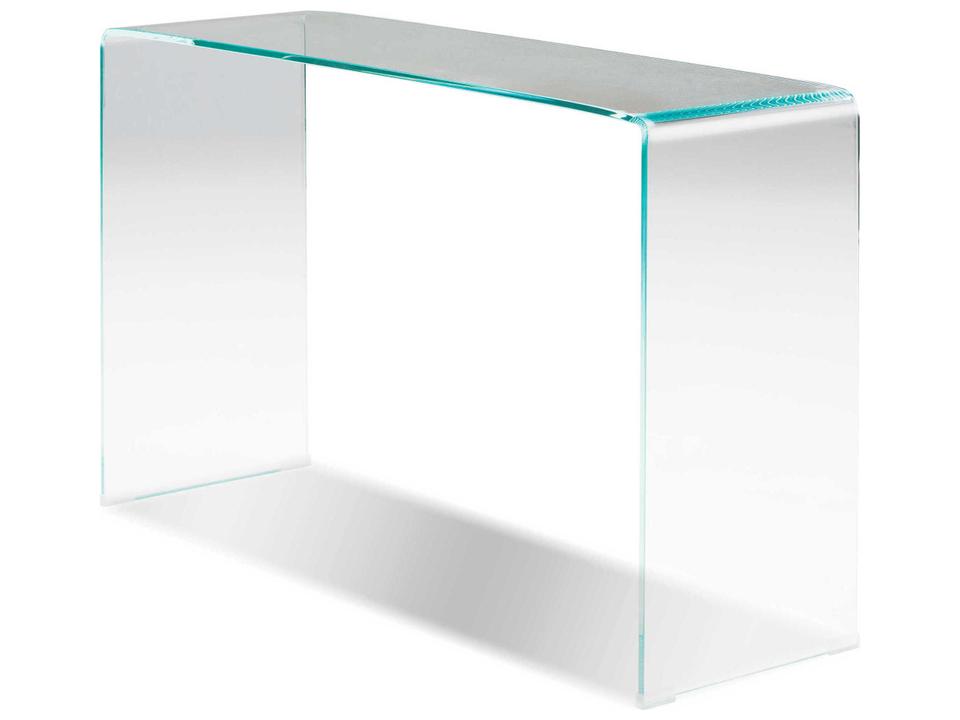 Glacier Rectangular Clear Glass Console Table