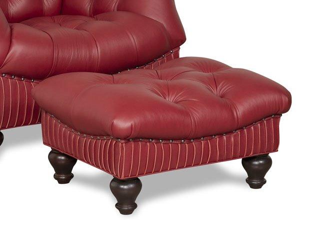 Henry Ottoman with Accordian Pleating