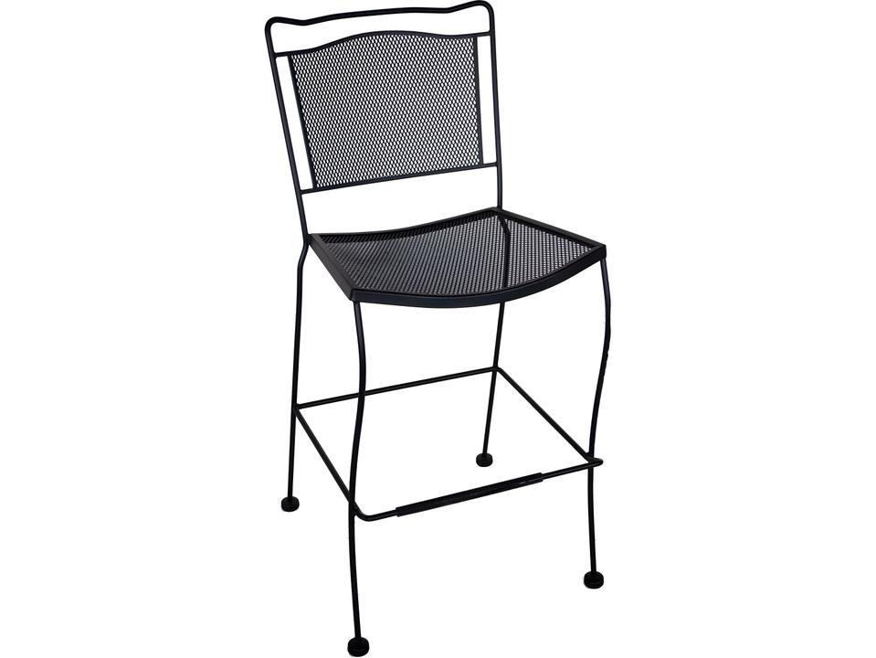 Cahaba Wrought Iron Outdoor Bar Stool